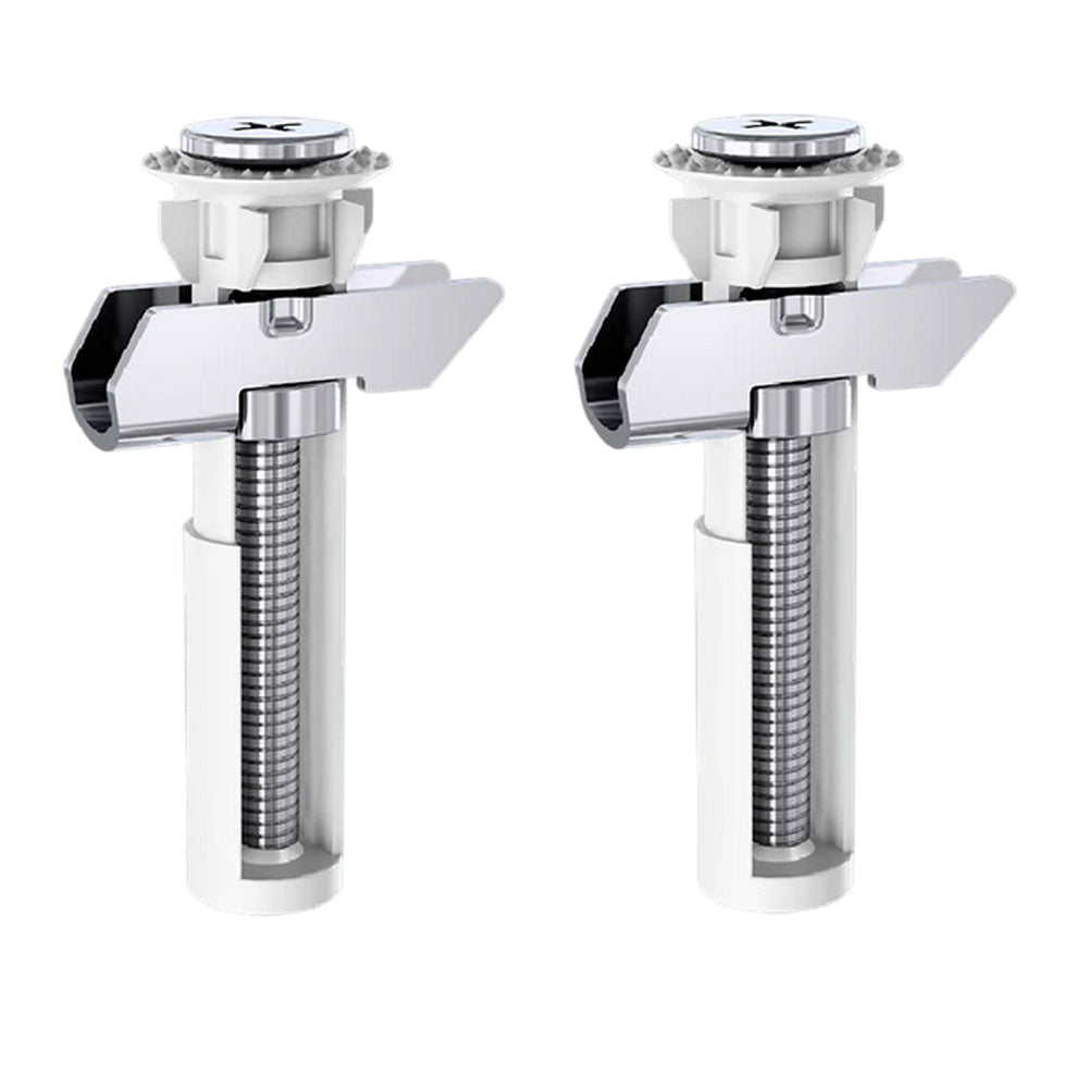 EuroShowers QUICK Fix Toilet Seat Anchor Plug Grommets - for BOTH Top and Bottom Fix Pans