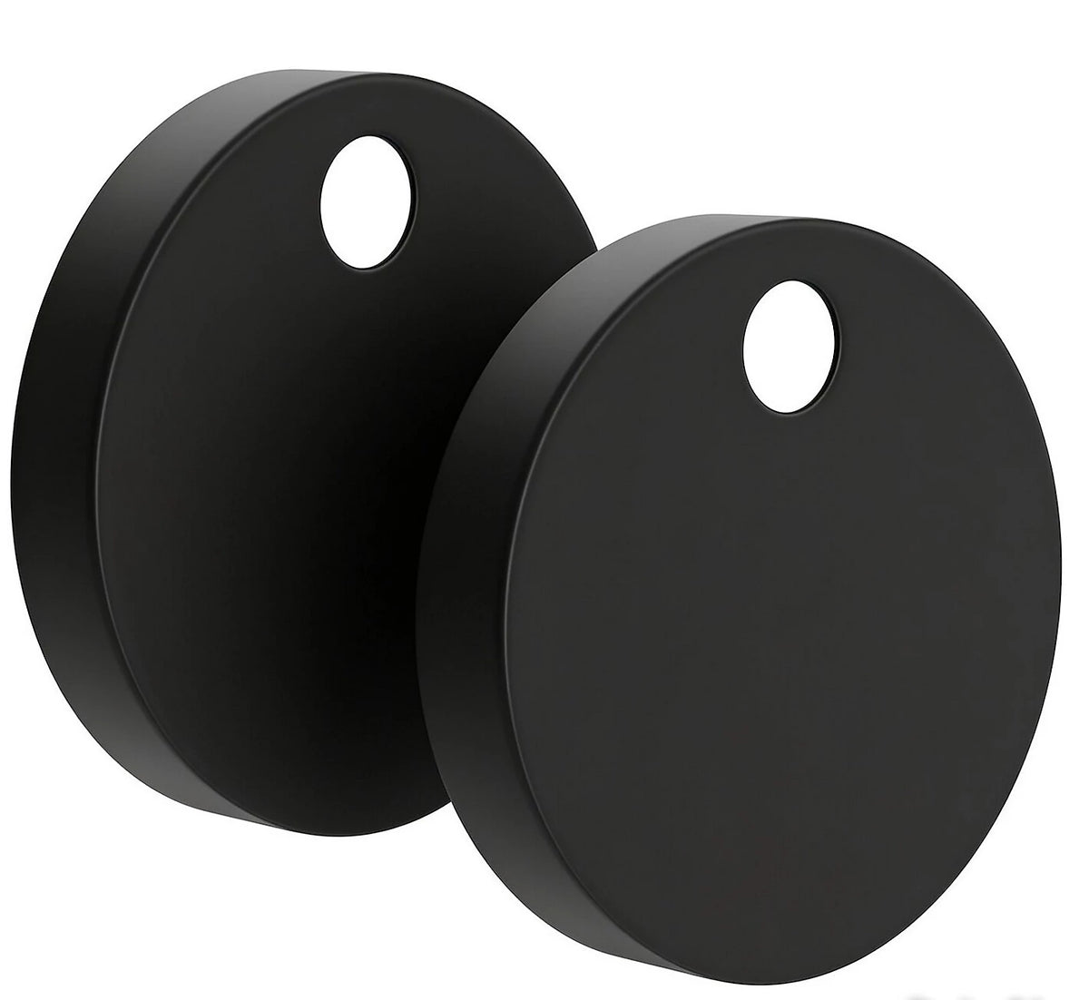 Euroshowers Toilet Seat Hinge Cover Cap Pack - White / Black