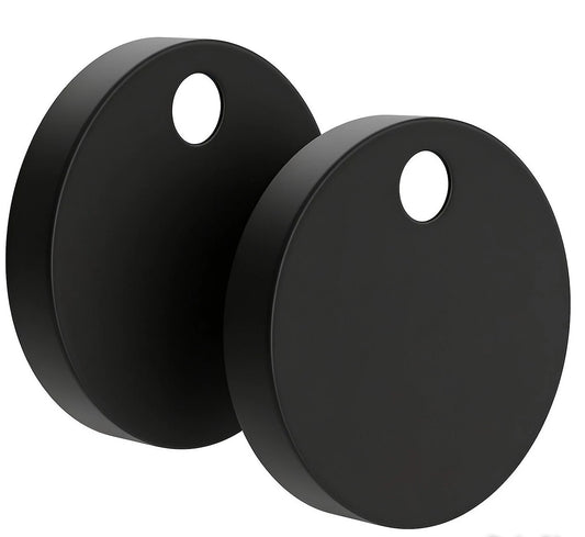Euroshowers Toilet Seat Hinge Cover Cap Pack - White / Black