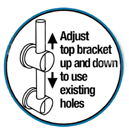 EuroShowers EuroRail Shower Riser Rail Kit