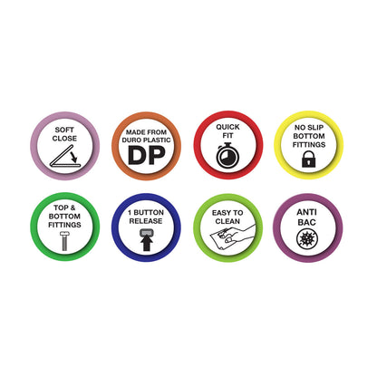 Dementia Friendly ROUND Soft Close Toilet Seat
