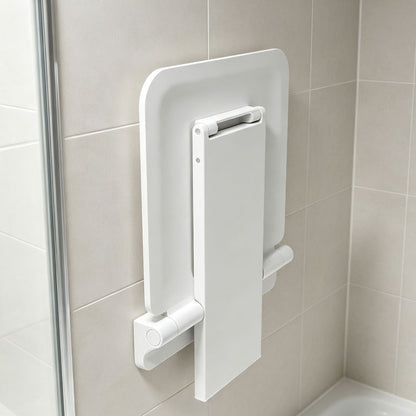 Euroshowers Wall Mounted Mobility Shower Seat with Fold Down Leg