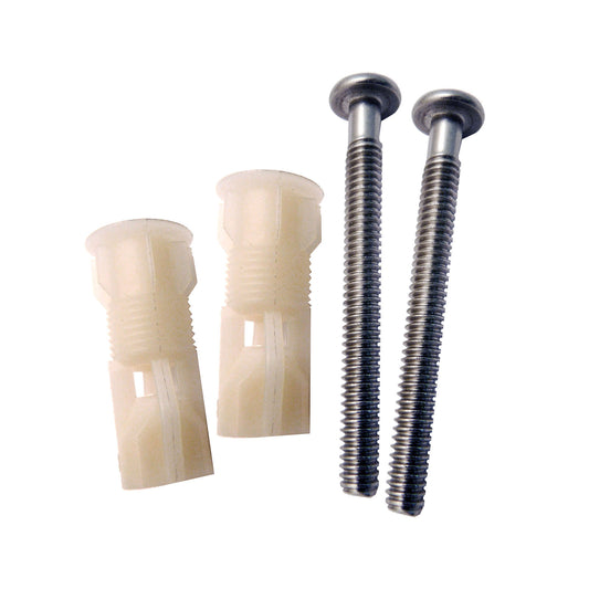 EuroShowers Top Fix Toilet Seat White Grommet Pack