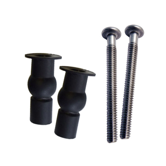EuroShowers Top Fix Toilet Seat Black Grommet Pack